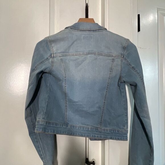 DKYY womens jean jacket size xxs blue jacket coat O440 - Picture 5 of 5